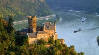 HD Beautiful Rhine European River That Begins In The Swiss