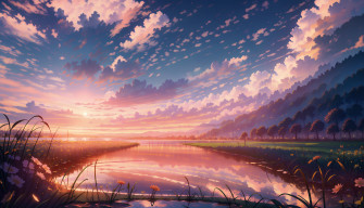 Anime Landscape 4k Ultra HD Wallpaper