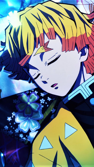 Sleeping Zenitsu Demon Slayer iPhone Wallpaper