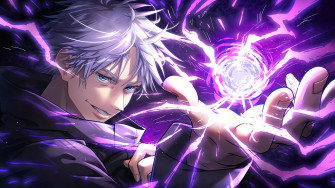 Satoru Gojo Hollow Purple Jujutsu Kaisen 4k Phone iPhone Wallpaper