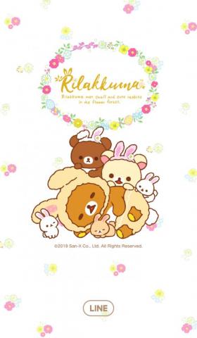 Rilakkuma Little Cute Rabbits Wallpaper