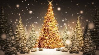 Christmas Tree Background Wallpaper
