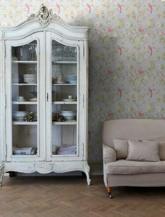 Laura Ashley S Classic Pattern Summer Palace In Duck Egg