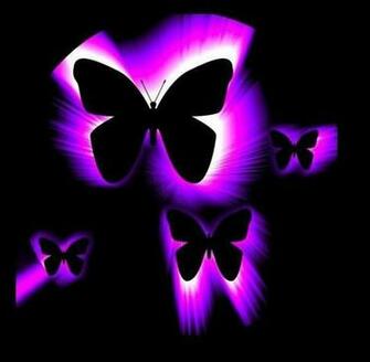 Neon Background For Girls Purple Butterflies Graphics Code
