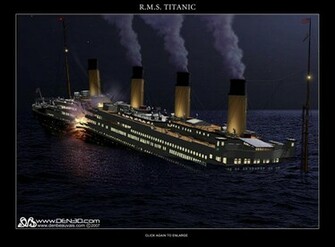 Titanic Movie Sinking Ship Wallpaper Cake