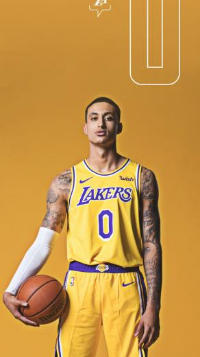 Kyle Kuzma Lakers Nba Basketball Court Players