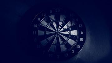 Desktop Wallpaper Dart Board Sports Dark HD Image Picture