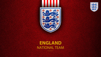 England National Football Team Dark Red Flag Wallpaper