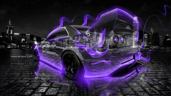 Nissan Skyline Gtr R33 Violet Fire Crystal Car HD Wallpaper By