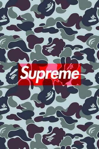 Bape Camo Supreme iPhone Wallpaper HD