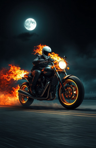 Ghost Rider Bike Wallpaper