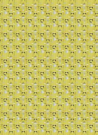 On This You Can Yellow Dollhouse Wallpaper