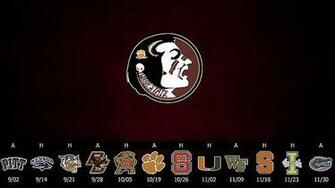 Florida State Seminoles Schedule Posters College Spun