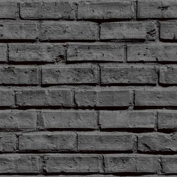 Arthouse Black Brick Paper Strippable Wallpaper Covers Sq