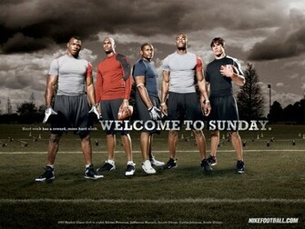 Nfl Nike Football Motivational Welcome To Sunday Desktop