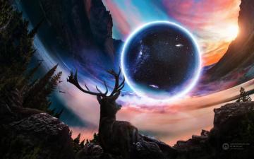 Wallpaper 4k Close Planet Deer