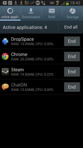 Android Background Apps