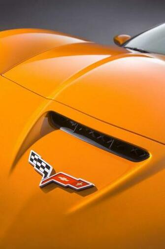 Yellow Corvette Sports Car Front Wallpaper
