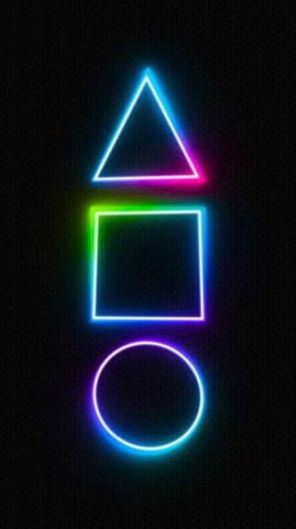 Squid Game Neon iPhone Wallpaper