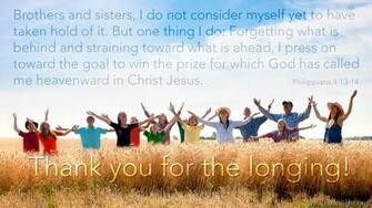 Thank You For The Longing Powerpoint Background Of Philippians
