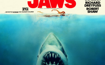 Classic Cinema Jaws Wallpaper Stock Photos