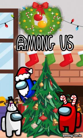Among Us Christmas Wallpaper iPhone Phone