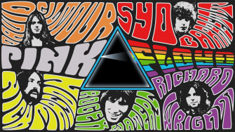 Classic Rock Band Logos Collage