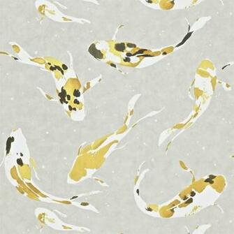 Supplies Saffron Koi Momentum Harlequin Wallpaper