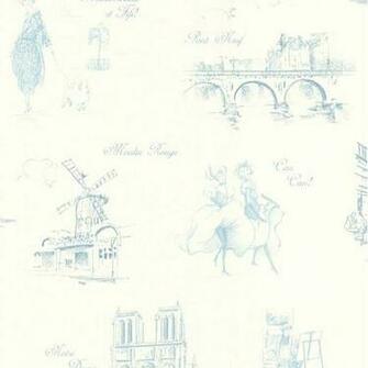 Wallpaper Retro Vintage French Themes