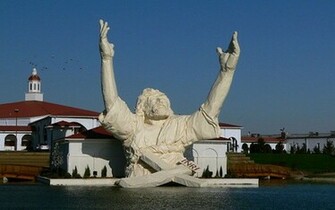 Dollar Footlong Jesus Foot Sculpture Of