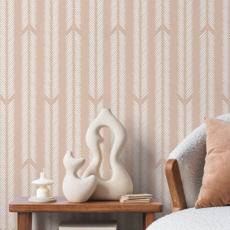Beige Minimalist Wallpaper
