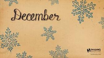 Hand Drawn December Wallpaper Stock Photos