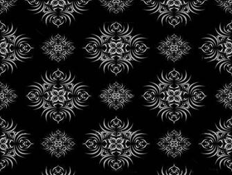Damask Wallpaper Black