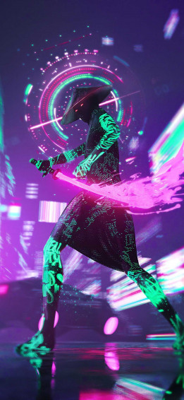 4k Neon Wallpaper