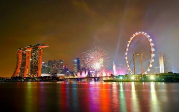 National Day Parade Singapore Fireworks Wallpaper