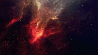 Red Nebula Space Wallpaper