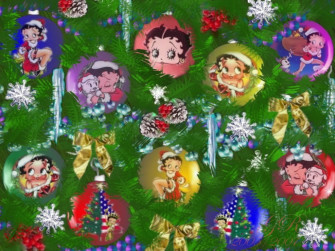 Betty Boop Pictures Archive Bbpa Christmas Wallpaper With