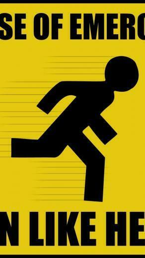 Funny Warning Wallpaper