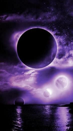 Beautiful Purple Space Android Wallpaper HD