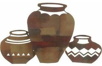 Inch 3d Pots Wall Art Eclectic Wallpaper By Bellacor