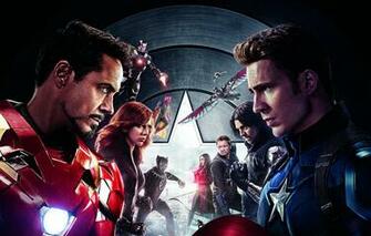 Wallpaper Scarlett Johansson Vision Iron Man Falcon Captain