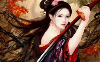 Anime Female Warrior Wallpaper Beautiful