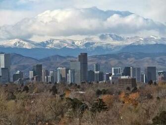 With The Gorgeous Front Range Mountains In Background