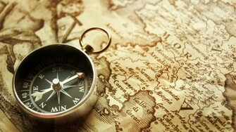 Vintage Map And A Compass Kingdom Wallpaper With Resolution