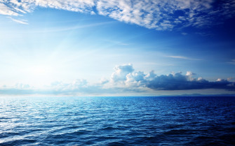 Beautiful Blue Sky HD Landscape Sea Sunshine Wallpaper Waves