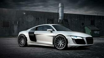 White Audi R8 iPhone Wallpaper