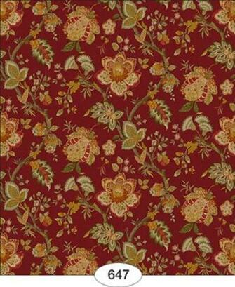 Dollhouse Wallpaper Jacobean Red