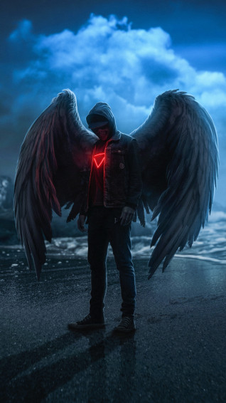 Skull Man Angel Wings Digital Art 4k Rare Gallery HD