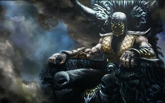 Scorpion Mortal Kombat HD Wallpaper Color Palette Tags