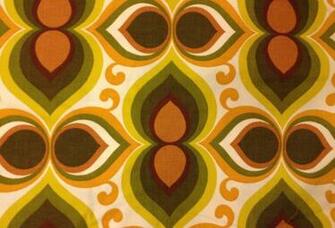 French Retro 70s Fabric Pattern Inspiration Patterns